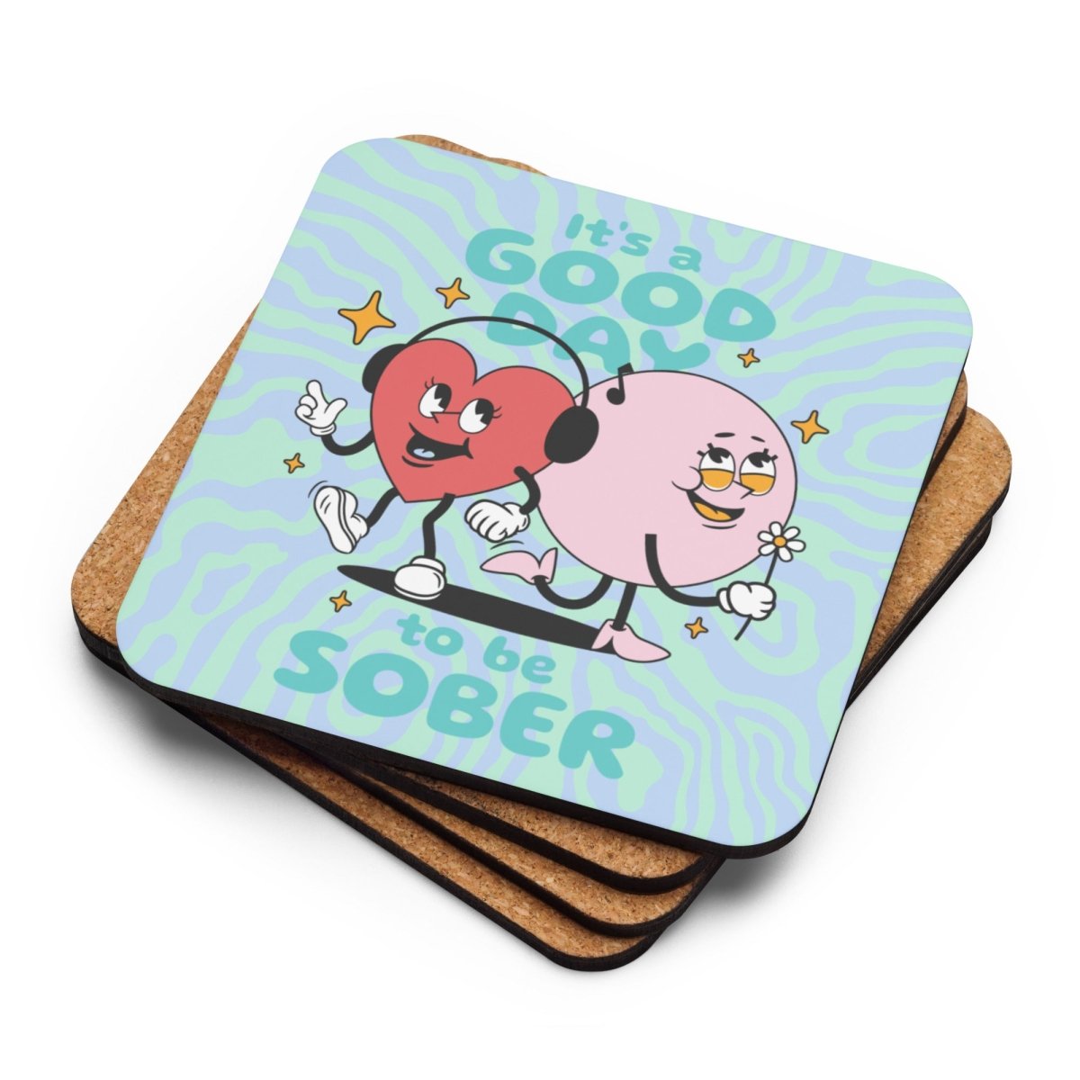 Premium Cork Back Coaster Set - Absorbent & Durable Drink Mats for Home, Office, or Bar - Perfect for Coffee, Beer, and Wine Glasses