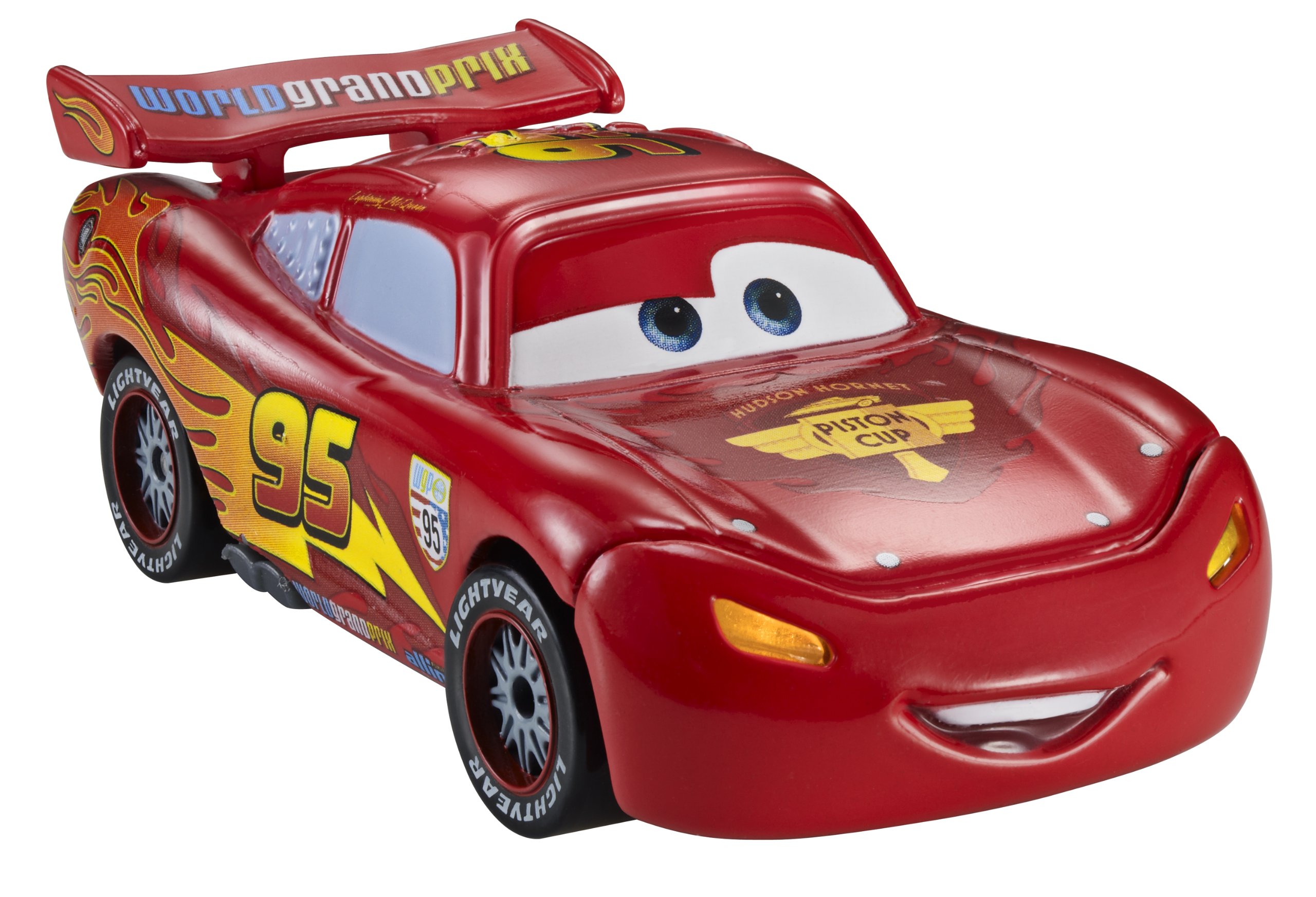 Disney Cars 2 Die-Cast Toy - Lightning McQueen with Lights & Sounds, 1:55 Scale Model - Perfect for Kids Playtime & Collectors Display