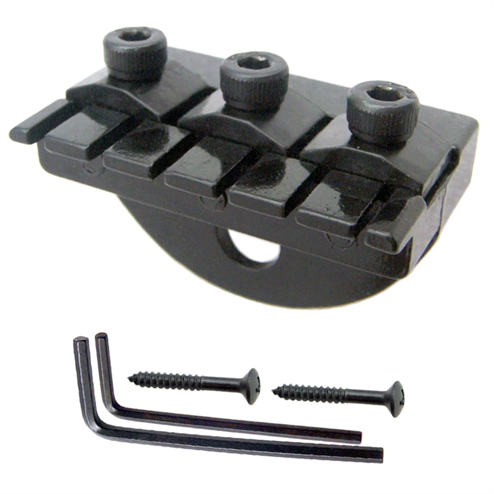 Locking Nut Set & Bridge Replacement for Headless Electric Guitar - Includes Wrench & Screws for DIY Suspension-Type Bridge Installation | Perfect for Guitar Repair & Custom Builds