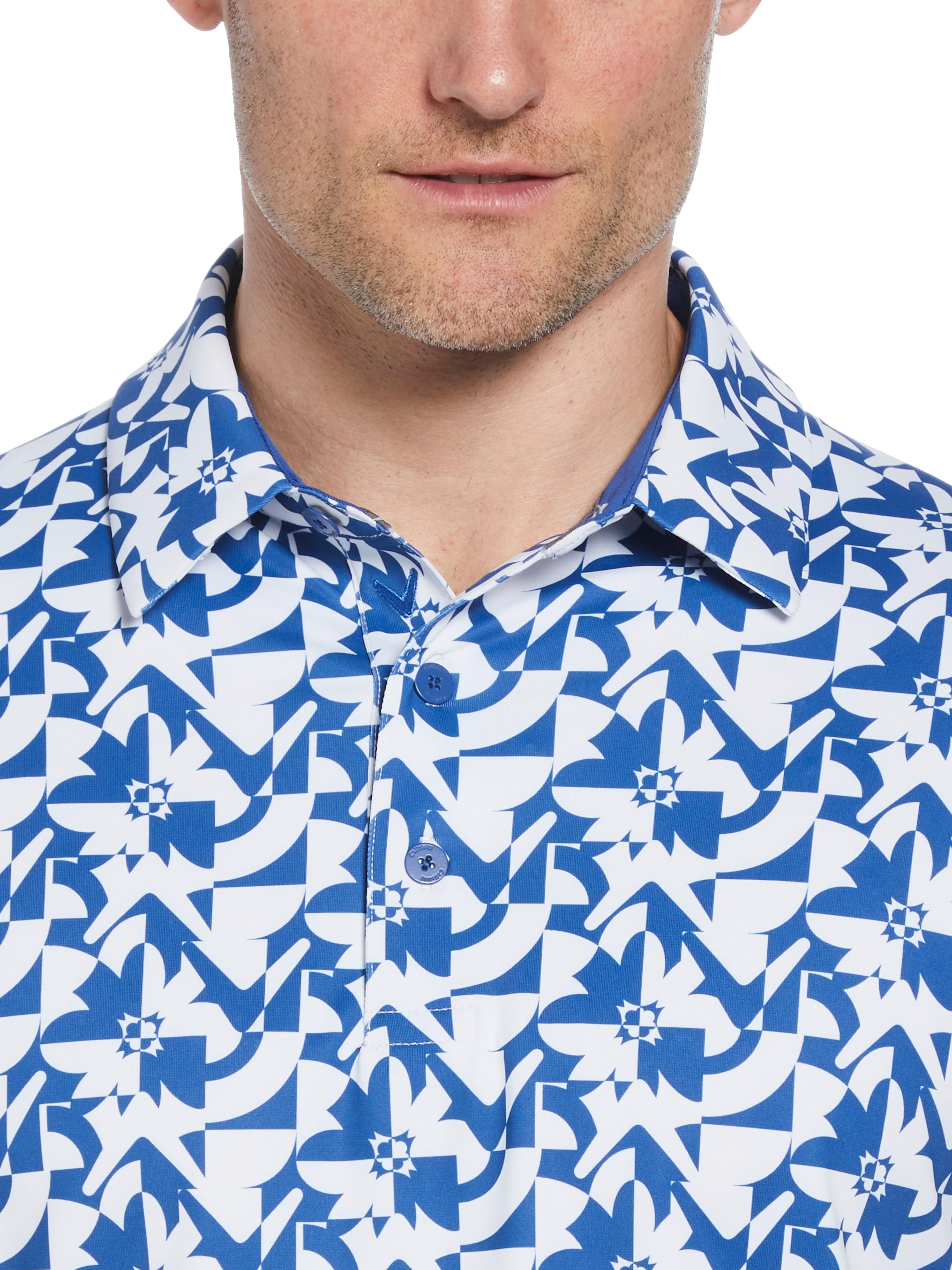 Men's Layered Floral Print T-Shirt - Stylish Casual Summer Tee for Outdoors, Travel & Everyday Wear