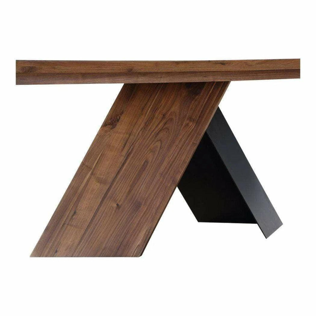 80 Inch Modern Brown Dining Table - Large Farmhouse Style Wooden Table for Kitchen, Dining Room & Open Concept Living Spaces