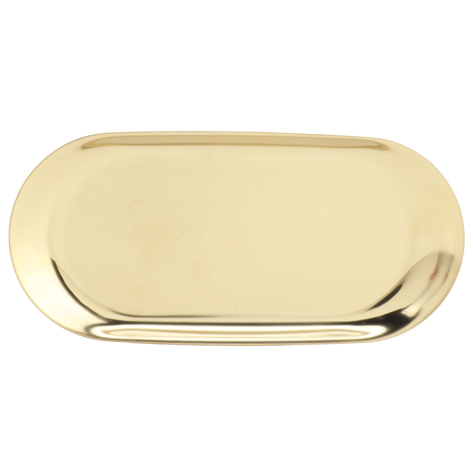 Golden Jewelry Organizer Tray & Mini Storage Tray - Elegant Towel Tray for Jewelry, Office, Wedding, Home, Bedroom & Hotel | Perfect for Vanity, Dresser & Bathroom Organization