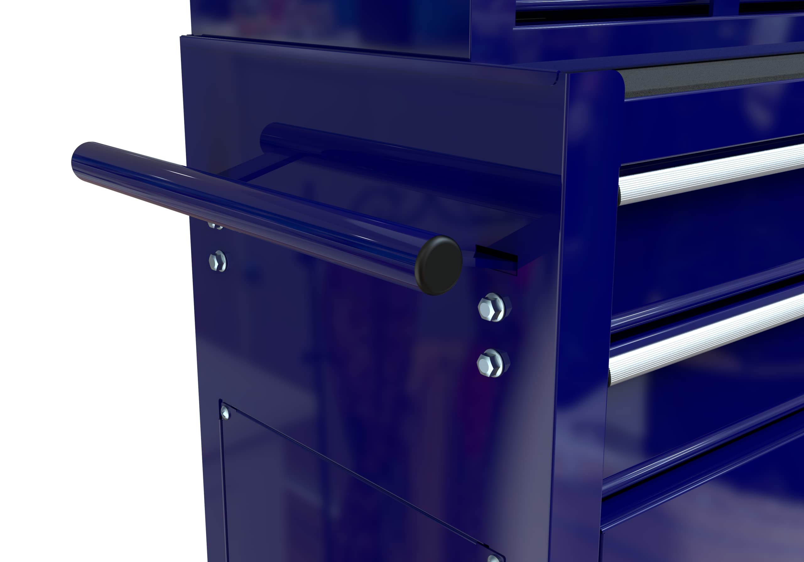 8-Drawer Rolling Tool Chest with Sliding Metal Drawers - Heavy Duty Tool Storage Cabinet & Organizer for Workshop, Garage, Auto Repair - Blue Toolbox for Professional Mechanics & DIY Enthusiasts