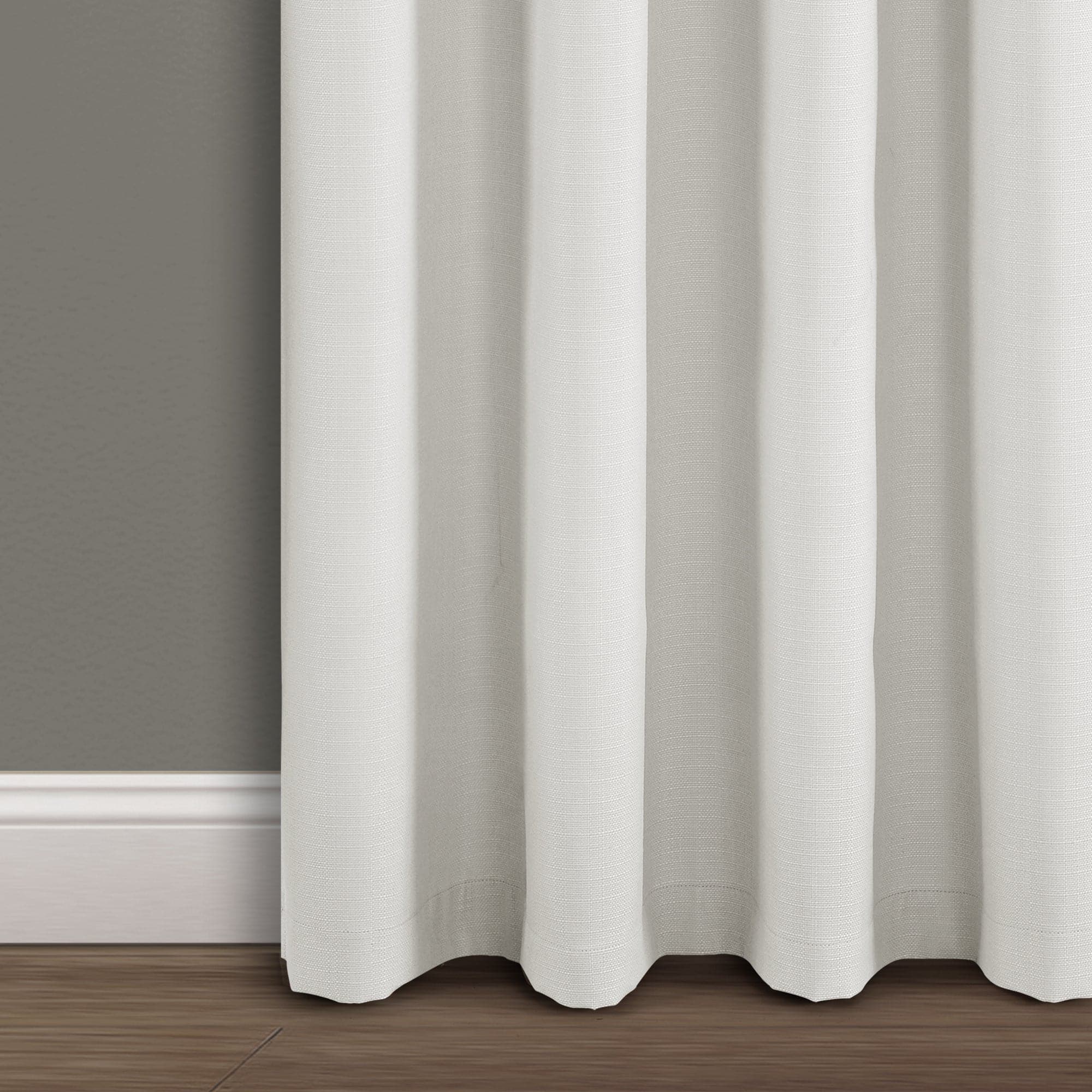 Blackout Window Curtains - Faux Linen Fabric for Complete Darkness & Light Blocking - Perfect for Bedrooms, Home Theater & Nursery (Set of 2 Panels)