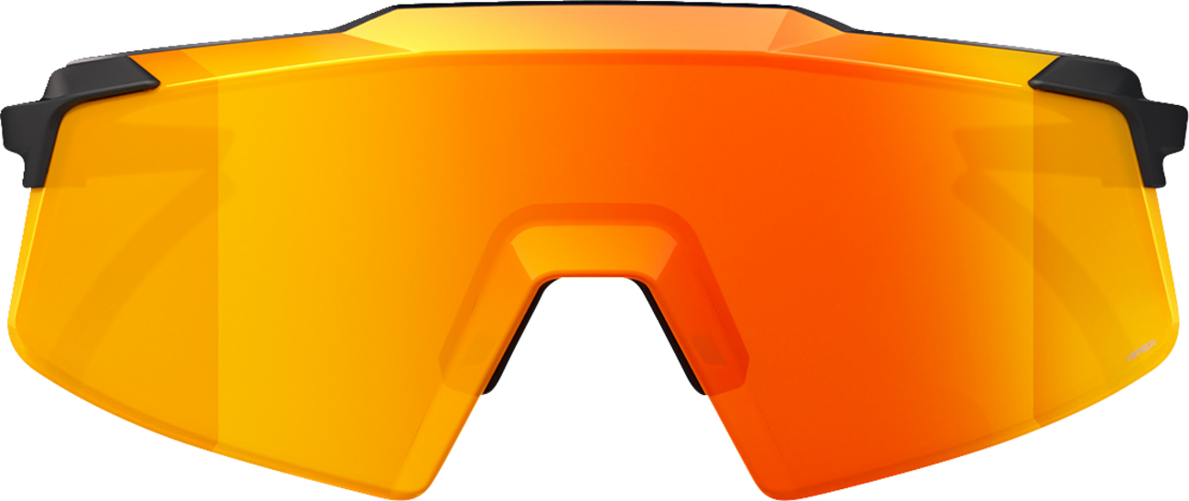 Aerocraft 100% UV Protection Polarized Sunglasses - Soft Tact Black Frame & HiPER Red Lenses (Model 60032 00010) for Driving, Running & Outdoor Sports