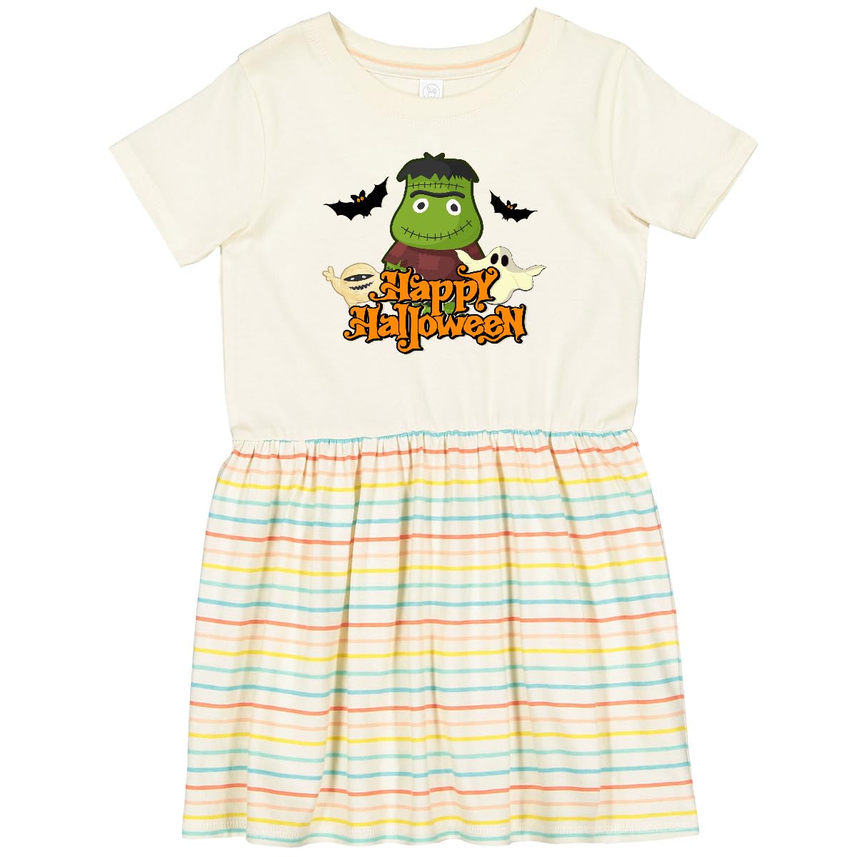 Inktastic Halloween Monster Toddler Dress - Cute & Spooky Costume for Kids, Girls & Boys - Perfect for Trick-or-Treating, Halloween Parties & Photo Shoots