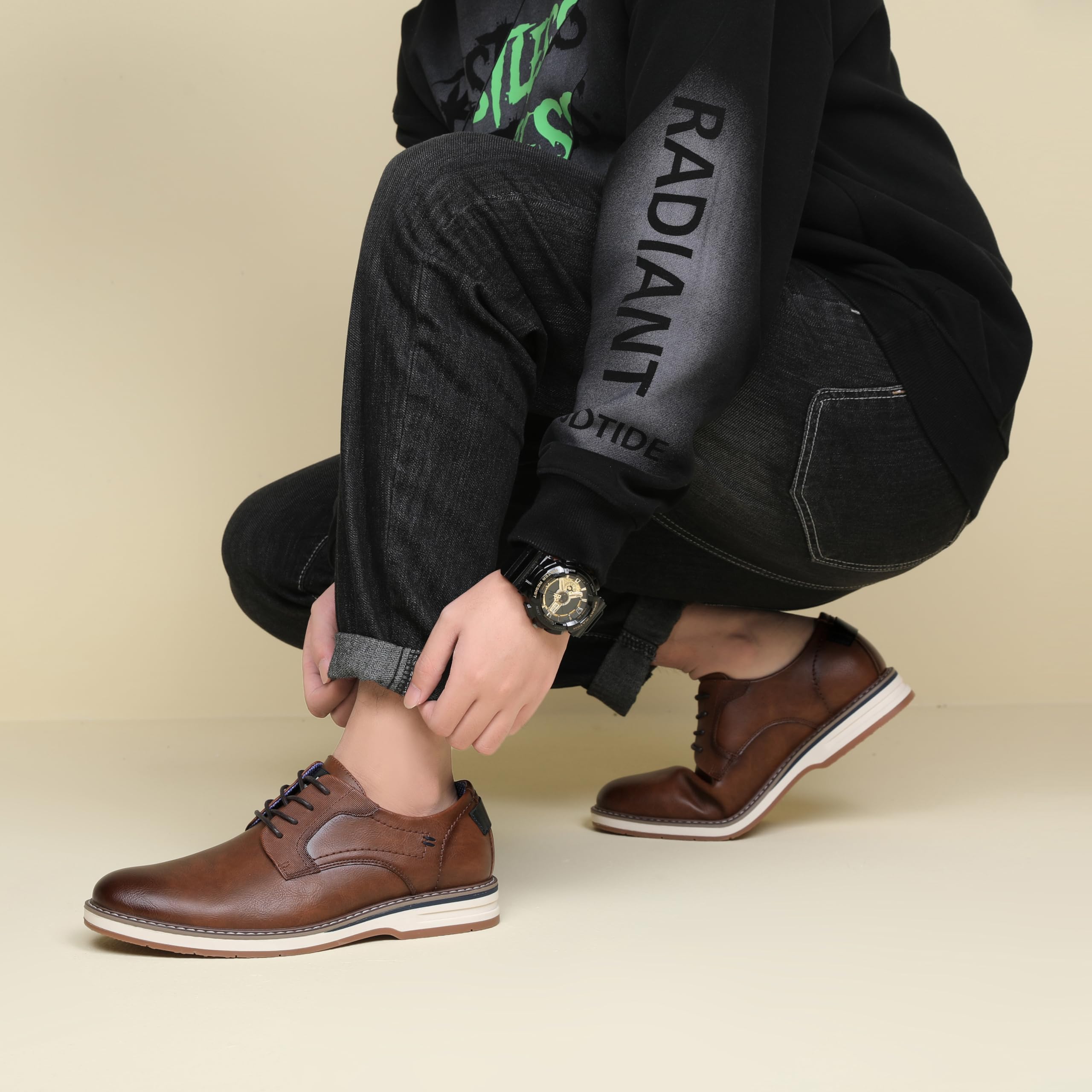 DECARSDZ Men's Dress Shoes - Casual Oxford Business Formal Shoes for Work, Social Events, Weddings & Travel - Comfortable & Stylish Office & Party Footwear