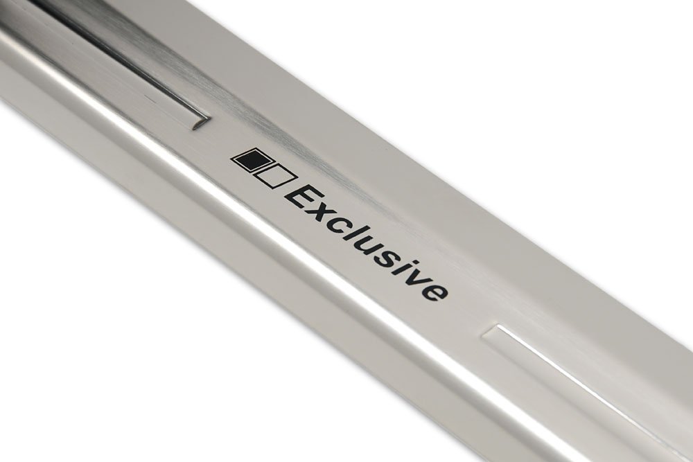 AUTOSTYLE 2/22057 Stainless Steel Door Sill Protector - Silver - Scratch Resistant Car Door Edge Guard for Vehicles - Perfect for SUVs, Trucks & Sedans
