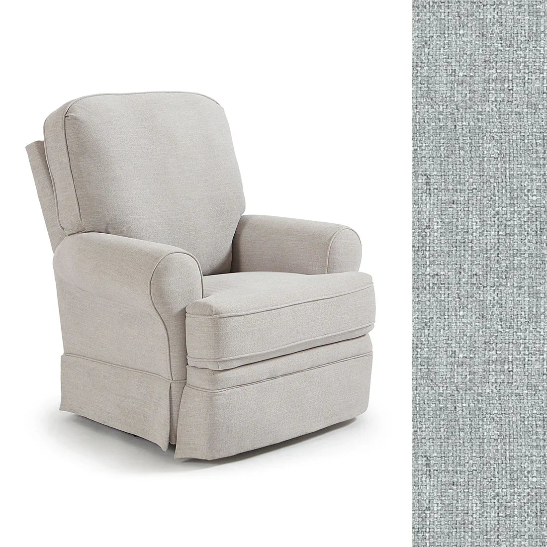 Juliana Swivel Glider Recliner Chair - Best Comfortable Modern Living Room Furniture for Relaxing, Reading & Nursing - Soft Upholstered Accent Chair with Smooth 360° Rotation