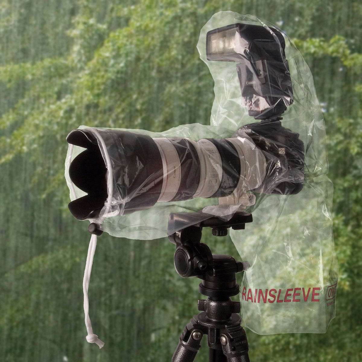 OP/TECH USA 9001142 Rainsleeve for Camera Flash - 2 Pack Clear Waterproof Protectors - Perfect for Outdoor Photography in Rainy Weather