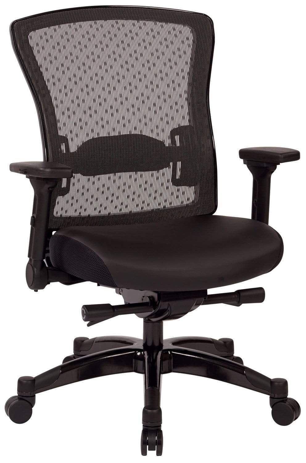 Premium Executive Bonded Leather Office Chair with Flip-Up Arms - Ergonomic High Back Desk Chair for Home & Office Workspace - Comfortable Seating for Long Hours, Meetings & Conference Rooms