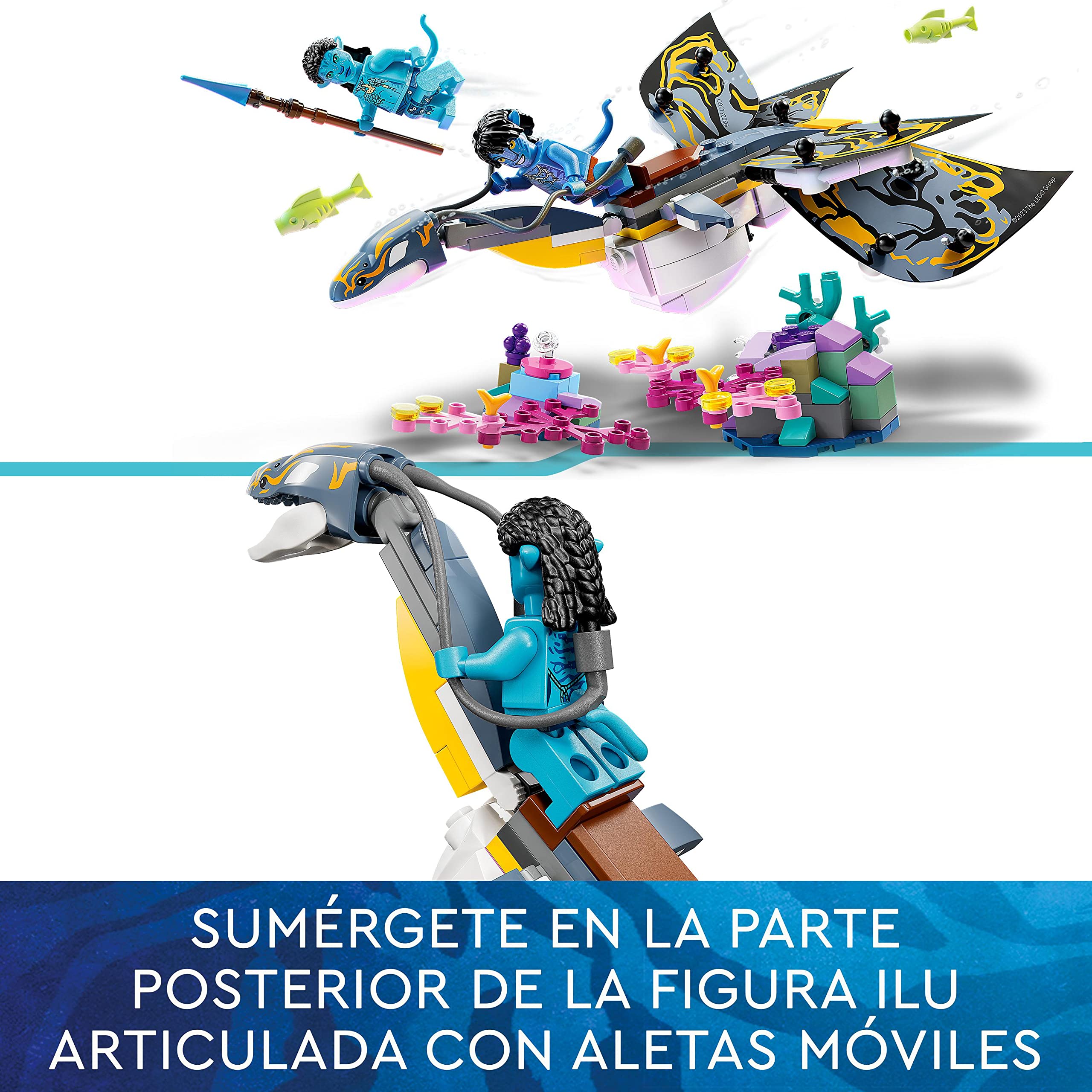 LEGO Avatar The Way of Water Ilu Discovery Building Set 75575 - Constructible Underwater Creature Toy for Kids Ages 8+, Perfect Gift for Movie Fans - Explore Pandora's Ocean Adventures