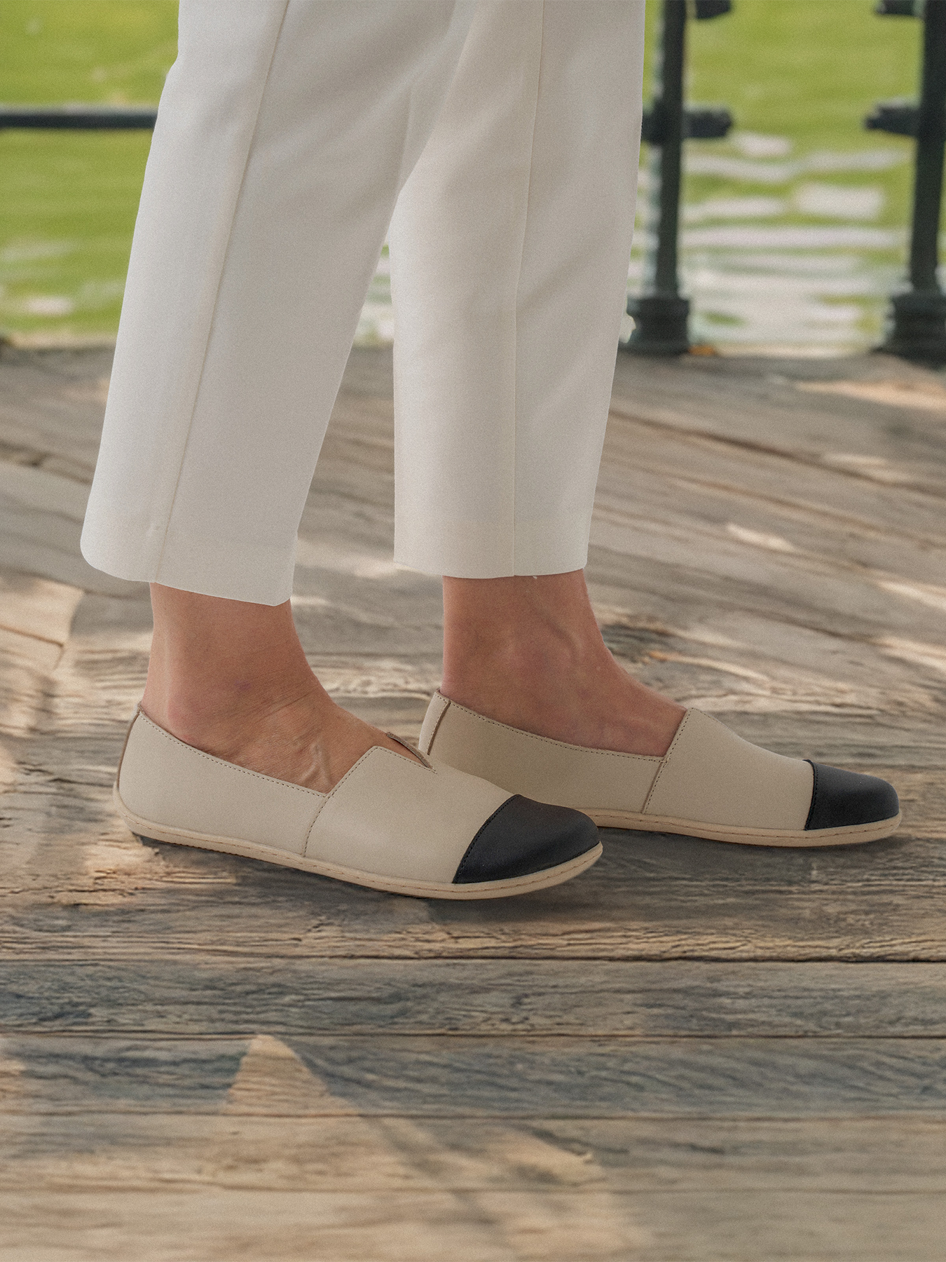 Barefoot Moccasins for Women - Be Lenka Rosaluna Light Beige Soft Leather Minimalist Shoes | Indoor/Outdoor Comfort for Home, Office & Travel
