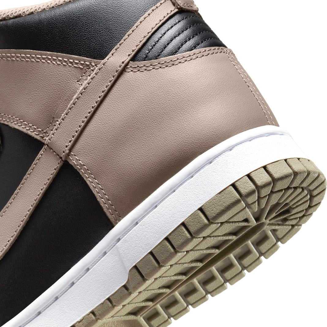 Nike Women's Dunk High Sneakers - Fossil Moon Black Retro Basketball Shoes for Women | Perfect for Casual Wear, Street Style & Gym Workouts
