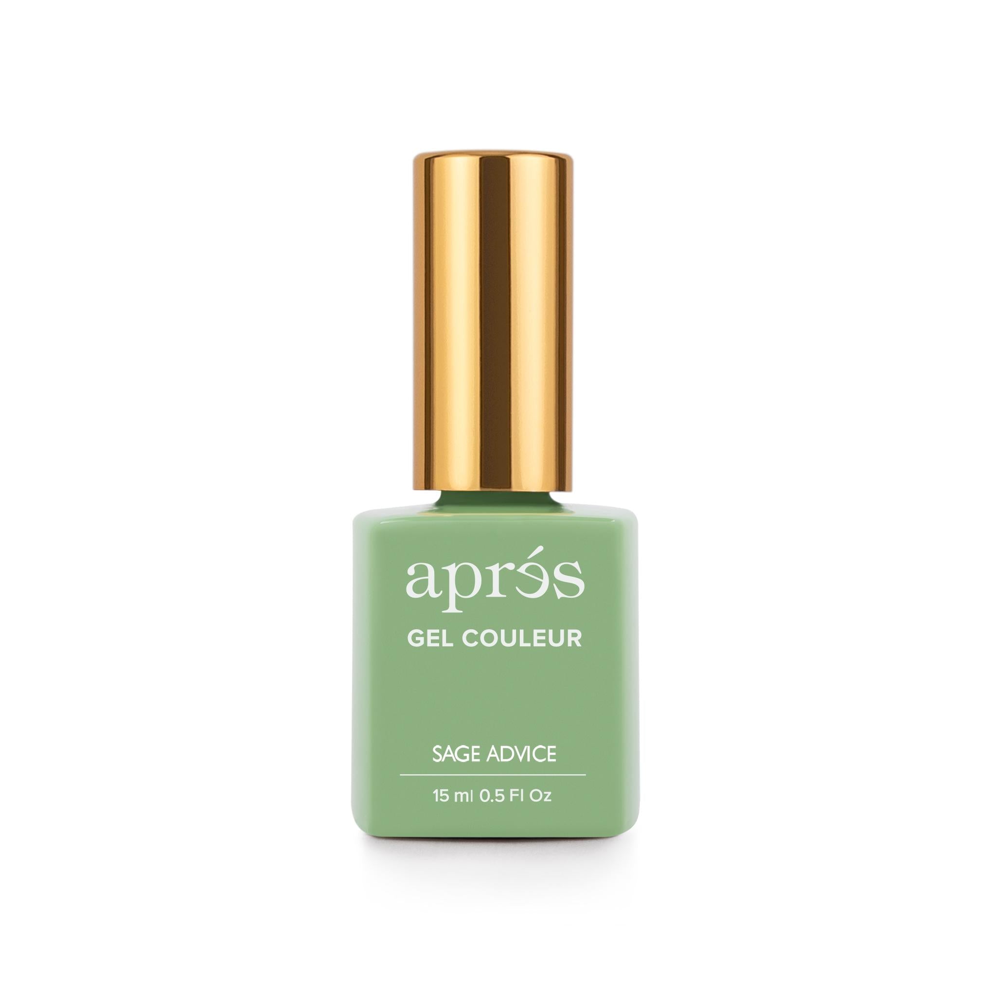 Apres Gel Nail Polish - Sage Advice Green Vegan & Cruelty-Free Nail Lacquer for Salon-Quality Manicures at Home | Perfect for Spring & Summer Nails, DIY Nail Art, and Professional Nail Salons