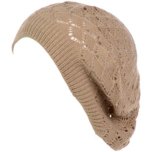 Lace Diamond Knit-dk.beige