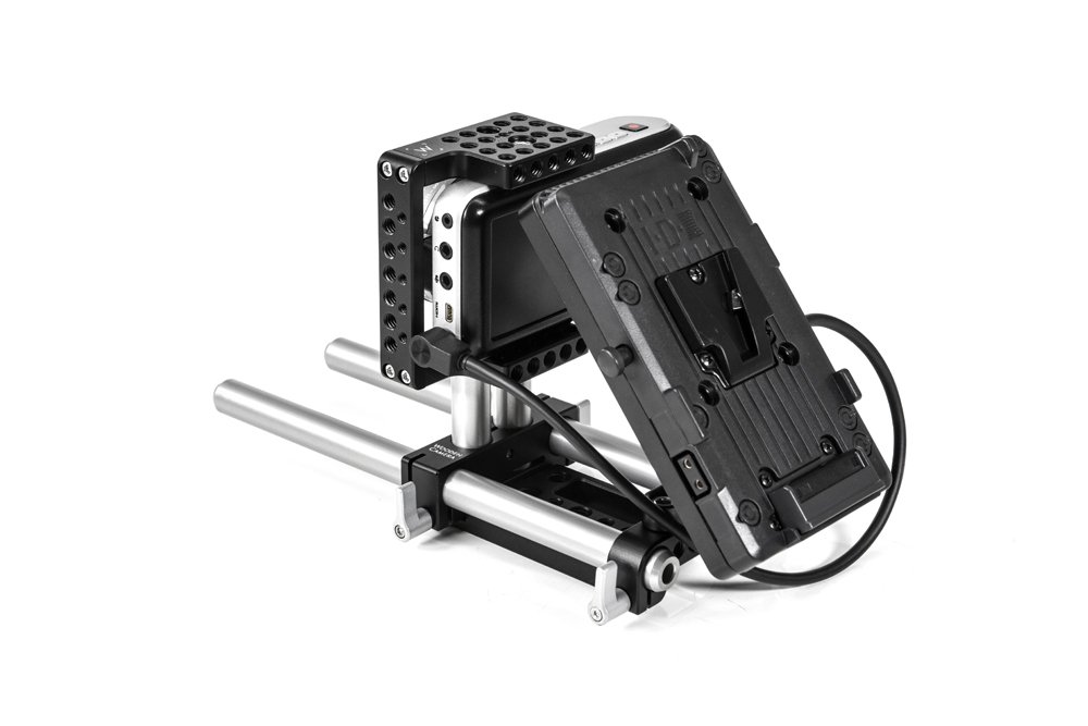 Wooden Camera WC V-Mount Battery Plate - Compact Pocket Power Solution for DSLR & Mirrorless Cameras | Perfect for On-the-Go Filmmaking & Photography