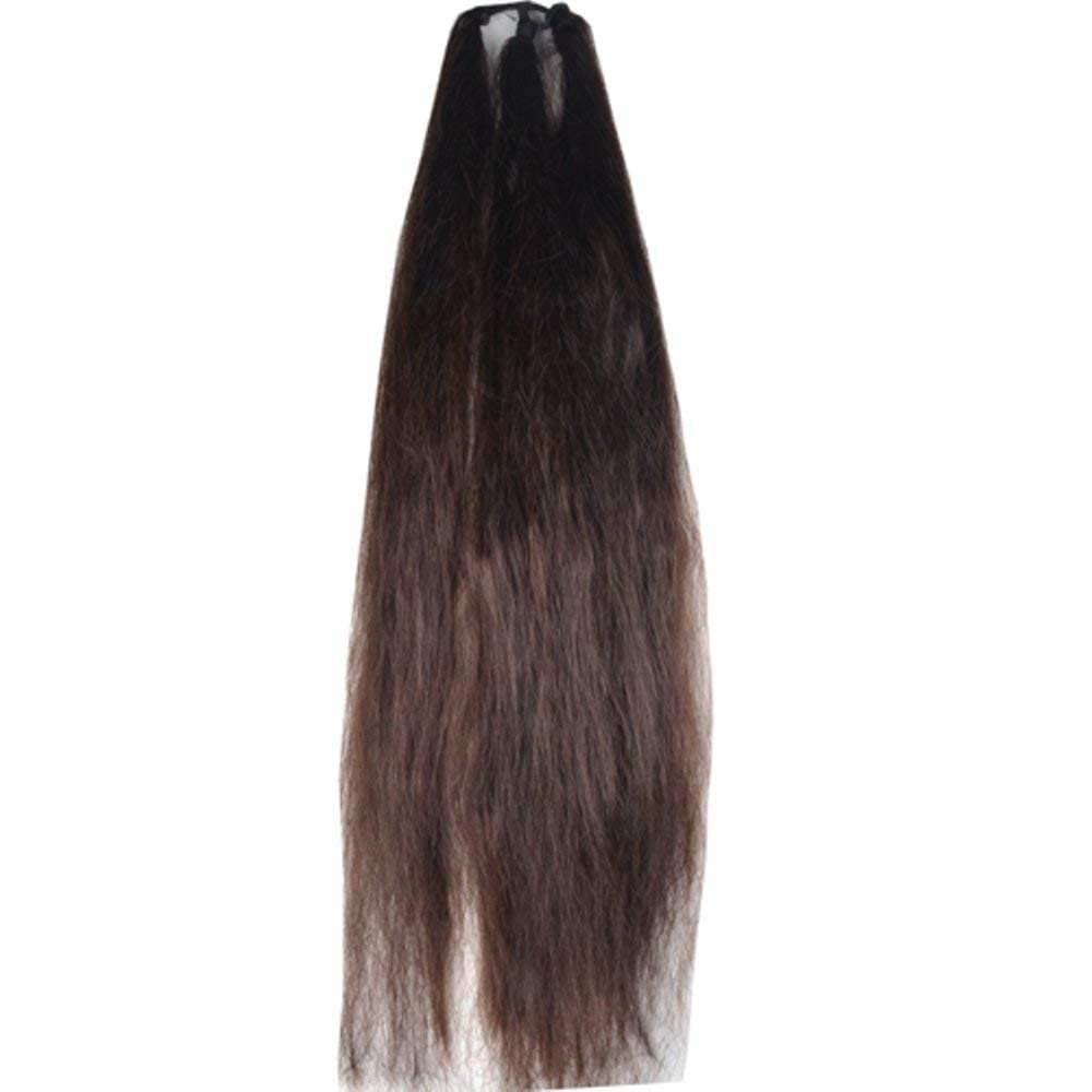 INAAYA Synthetic Hair Extension - Choti Parandi Hair Accessory for Women (Brown) | Perfect for Weddings, Parties & Ethnic Styling