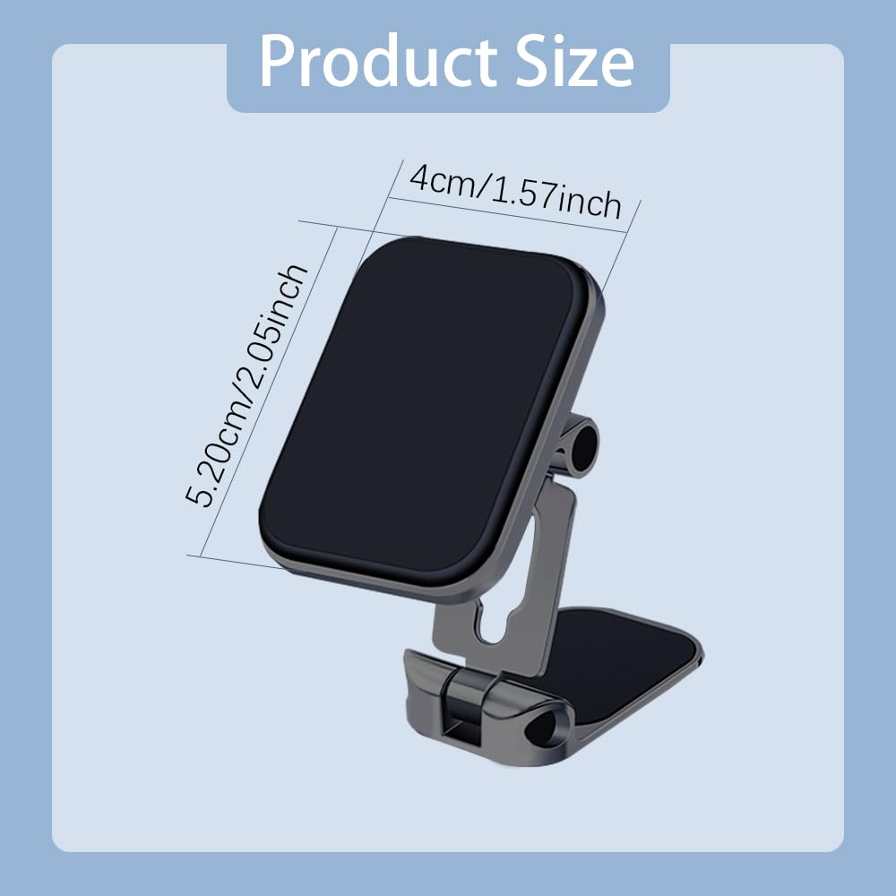 Mearo 360° Adjustable Magnetic Car Phone Holder - Universal Dashboard Phone Mount Stand for iPhone, Samsung & Smartphones - Perfect for Hands-Free Navigation & Safe Driving