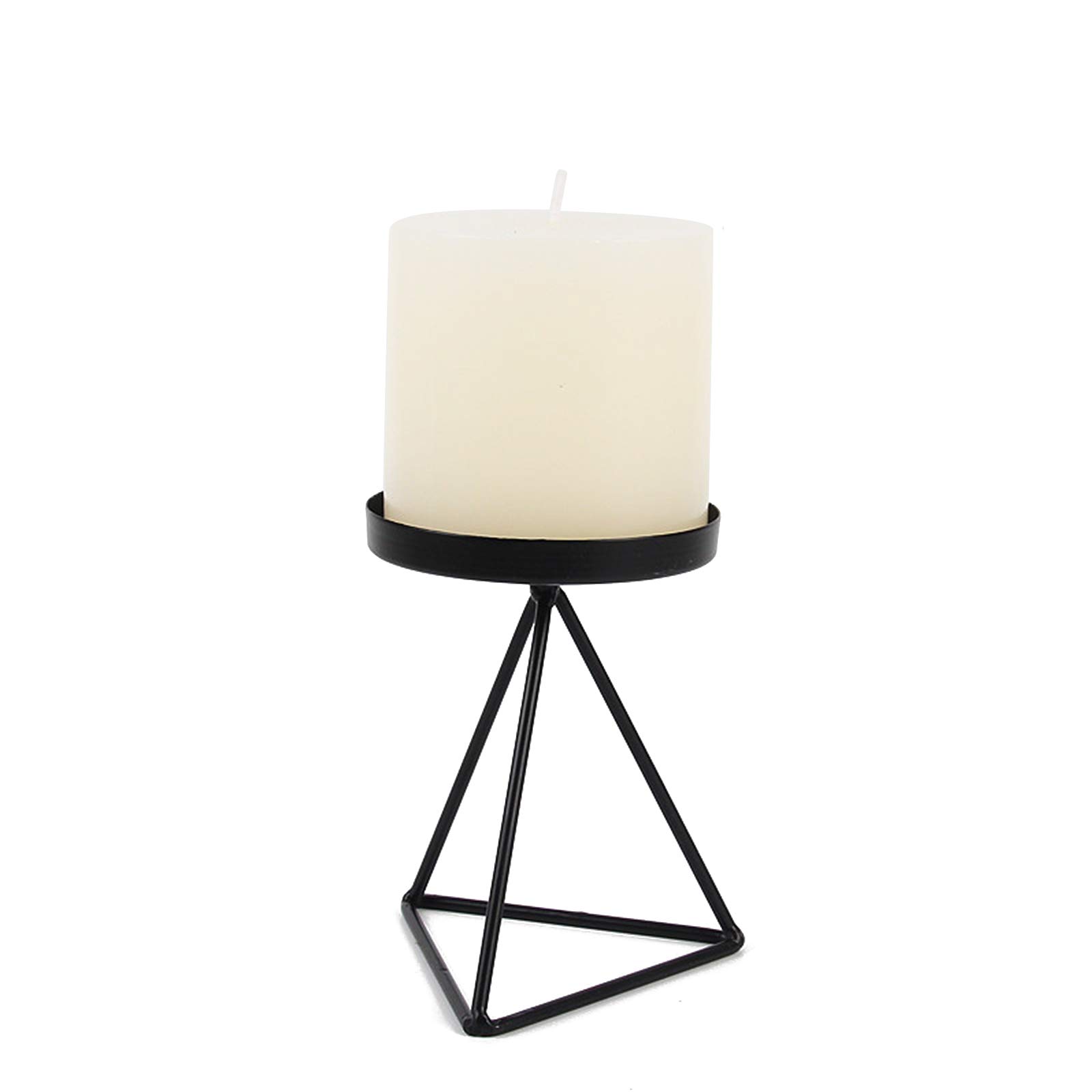 Nordic Style Wrought Iron Geometric Candle Holder - Triangle Candlestick for Home Decor, Wedding Centerpiece & Boho Chic Interior Design