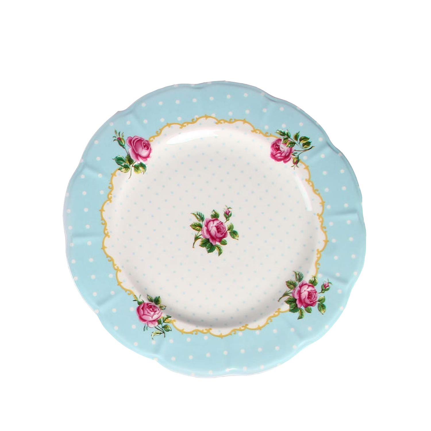 Premium Porcelain Bone China Dinner Plates Set - 10