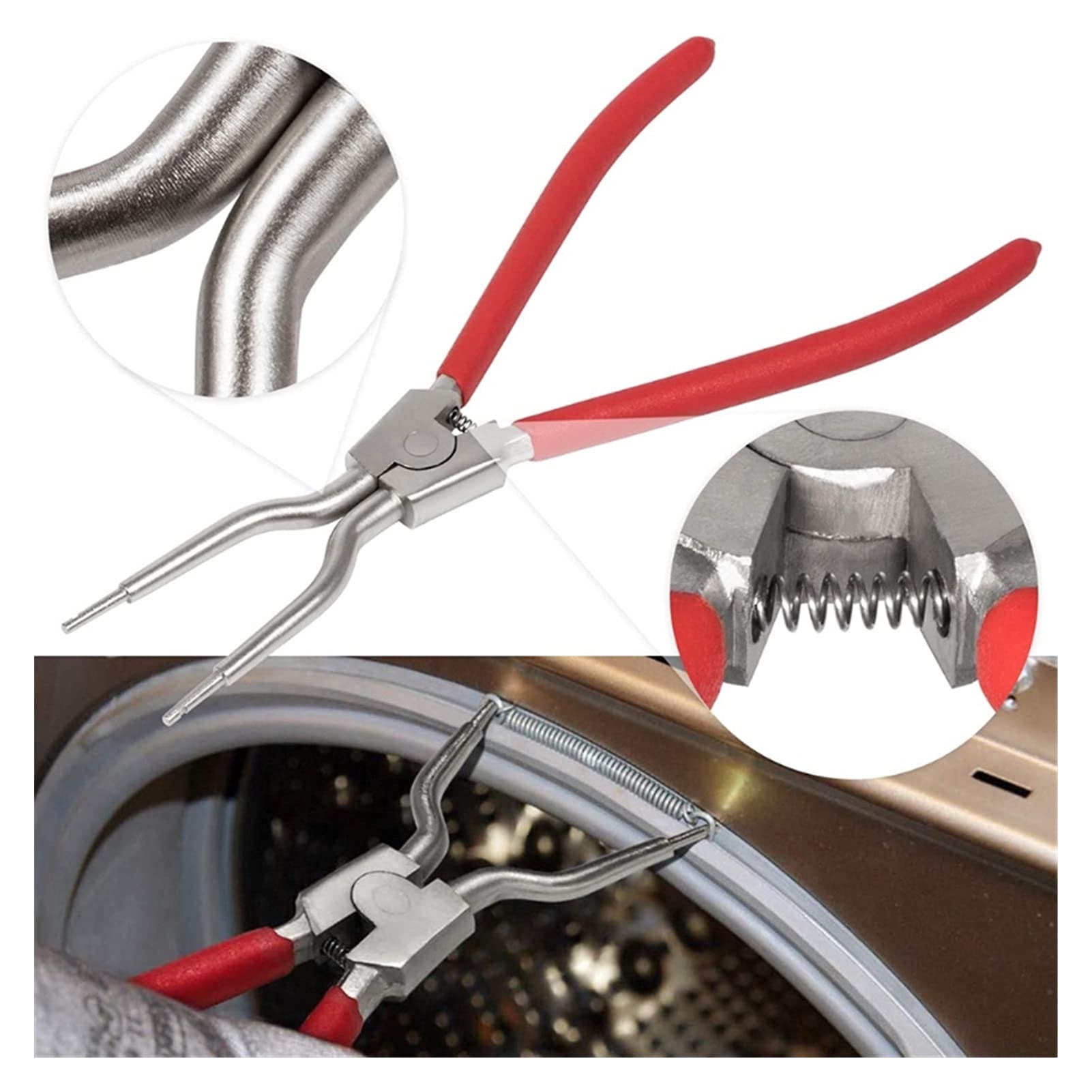 MGRAS Washing Machine Inner & Outer Tub Spring Expansion Tool - Heavy Duty All Metal Washer Spring Removal Tool - Replacement for 4986ER0004F - DIY Appliance Repair Hand Tool Set - Perfect for LG, Samsung, Whirlpool Washing Machine Maintenance