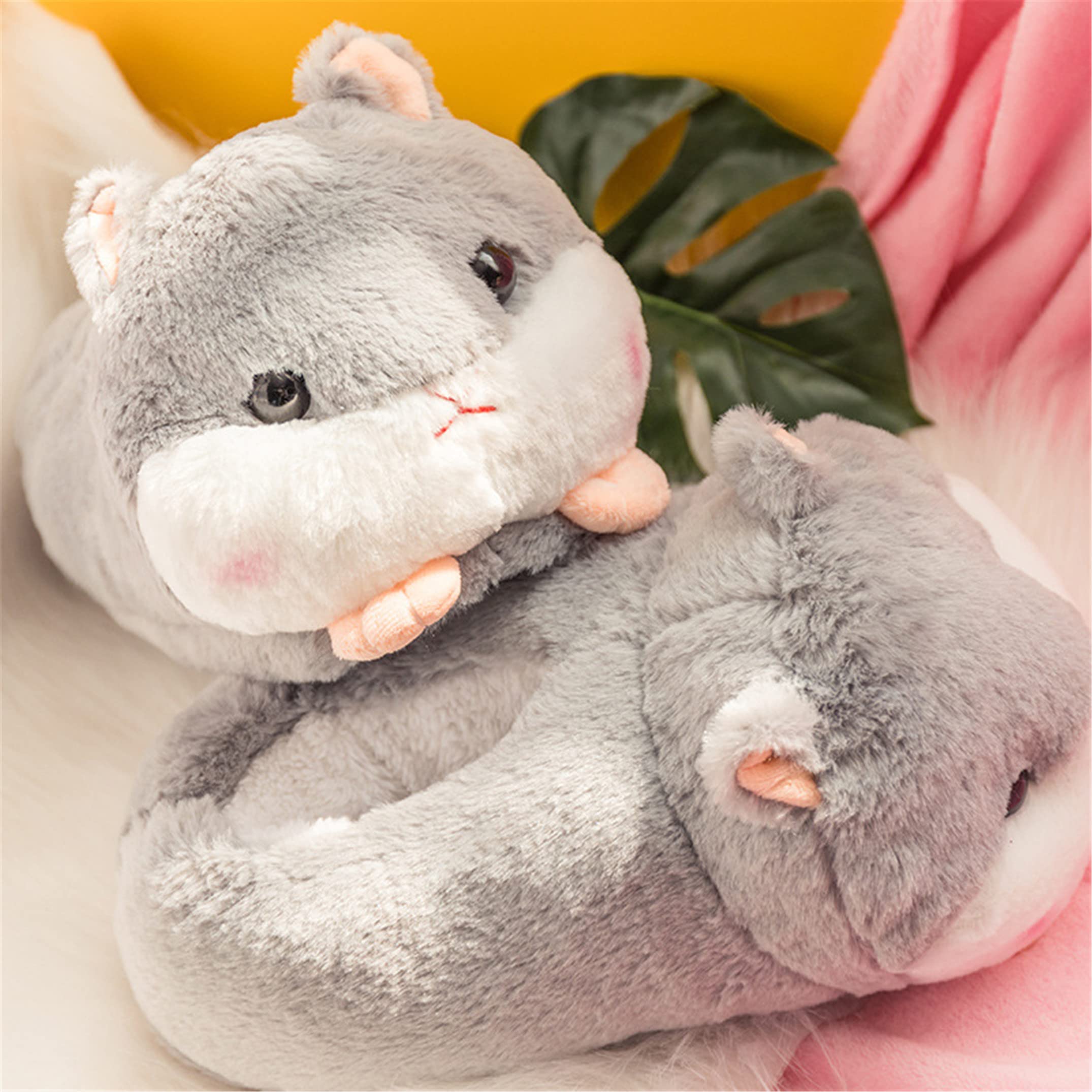 Adorable Pig Cartoon Fuzzy House Slippers for Women - Cozy Winter Indoor/Outdoor Slides with Non-Slip Sole - Perfect for Home, Lounge & Gift Giving