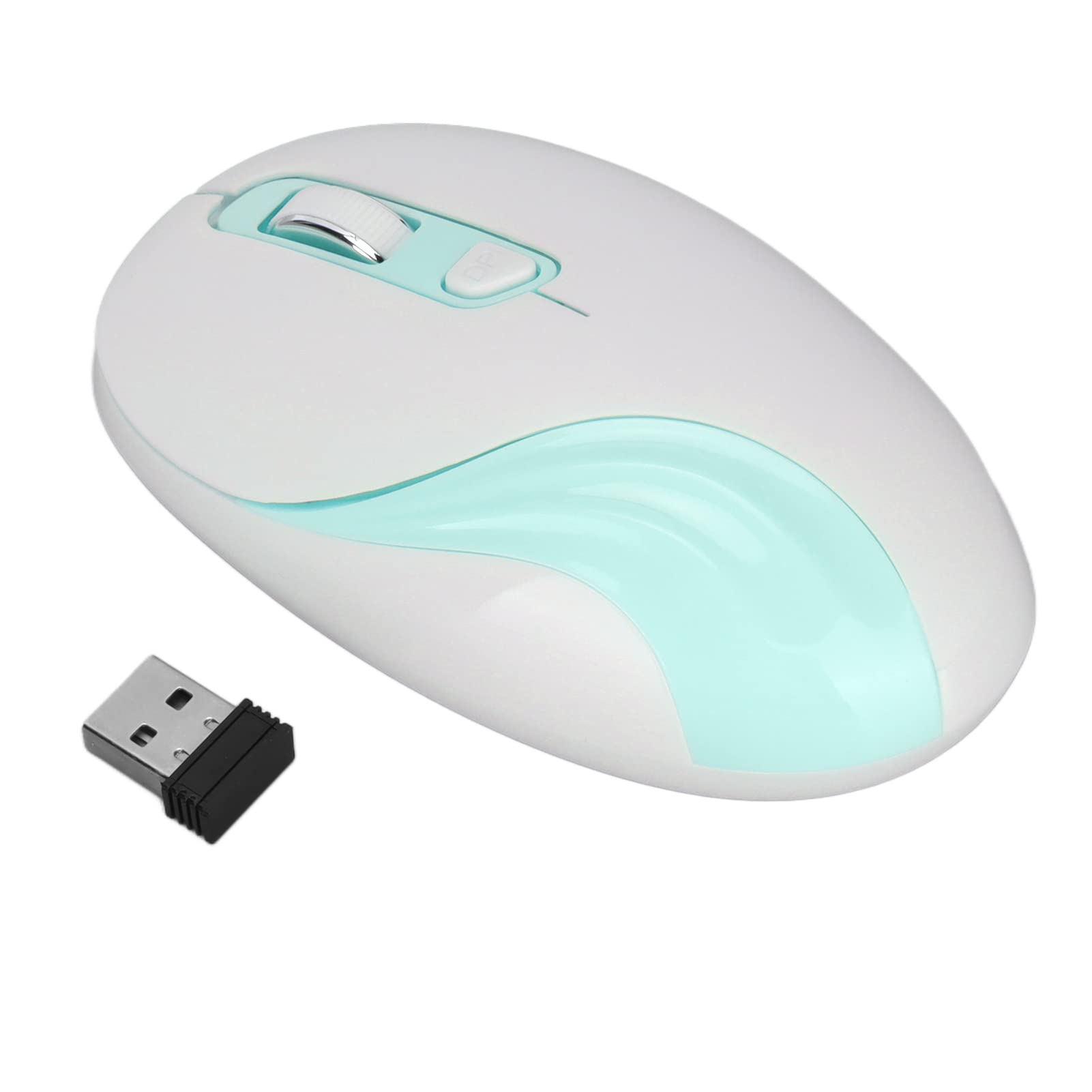 Hilitand Wireless Mouse - 2.4G Ergonomic Computer Mouse with USB Receiver, 4 Buttons & Adjustable 800-2000 DPI for Laptop, Desktop - Perfect for Office Work, Business Use & Gaming (Blue)