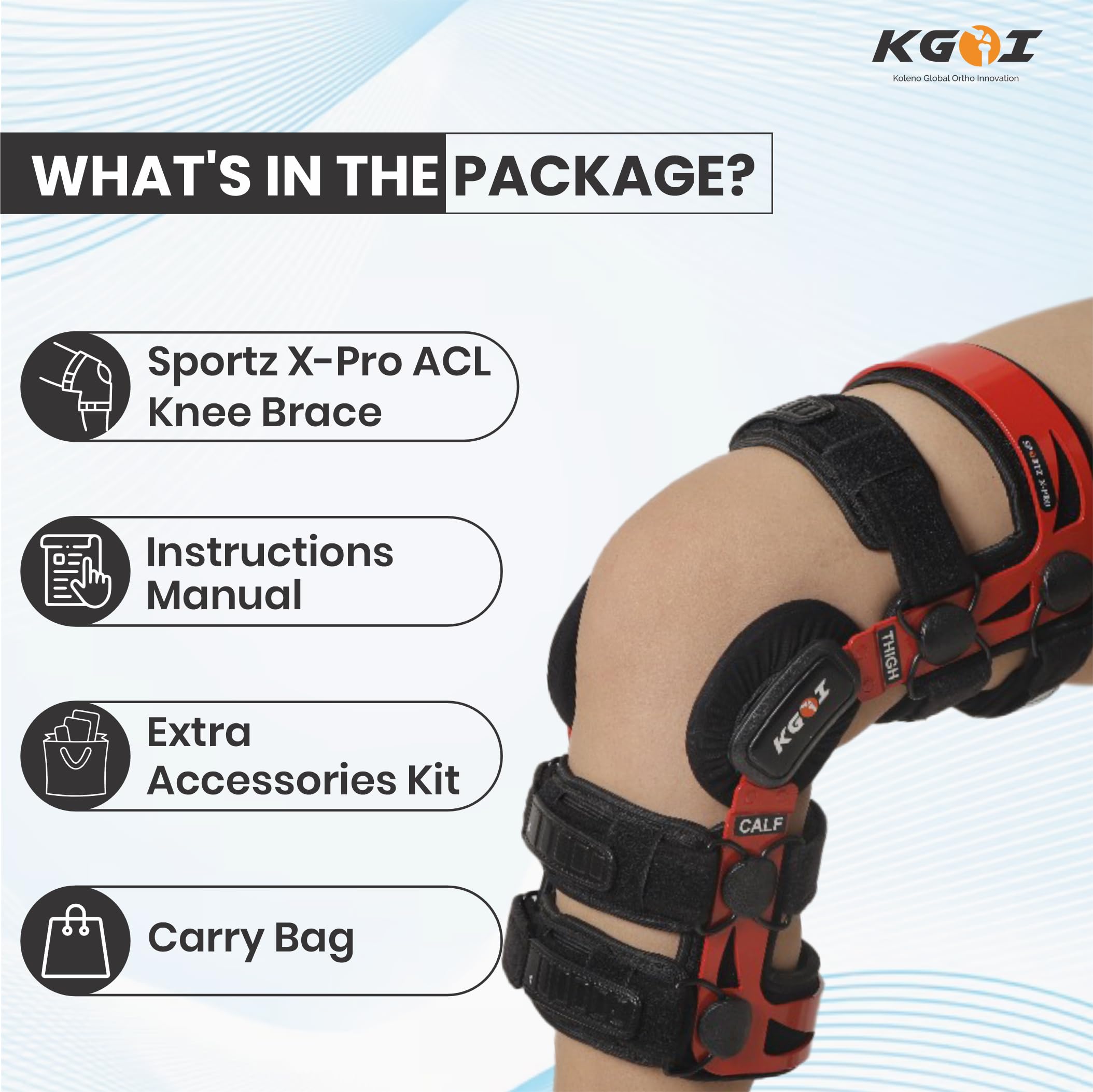 ACL Knee Brace for Men & Women - Support for Ligament, Sports Injuries, Arthritis (OA) & Joint Pain Relief - Adjustable & Breathable (Size 7) - Perfect for Running, Basketball & Workout Recovery
