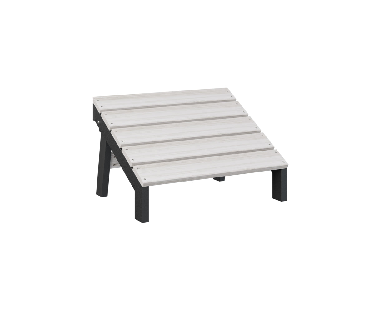 Berlin Gardens Mayhew Folding Adirondack Footstool - Outdoor Patio Furniture with Comfortable Footrest for Deck, Garden, Poolside Relaxation