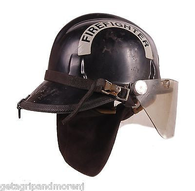 Vintage Cairns & Brother Firefighter Helmet 770 with W.D. Allen Nozzle - Firefighter Gear for Collectors & Emergency Preparedness