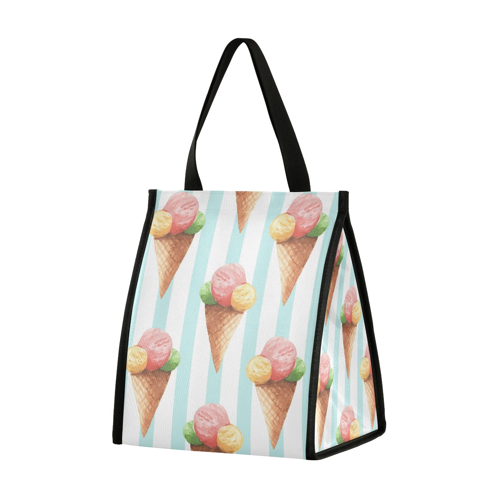 Insulated Lunch Bag for Women & Men - Leakproof Ice Cream Lunch Box for Office, School, Work - Waterproof Lunch Tote for Adults & Kids - Perfect for Picnics, Commuting & Meal Prep