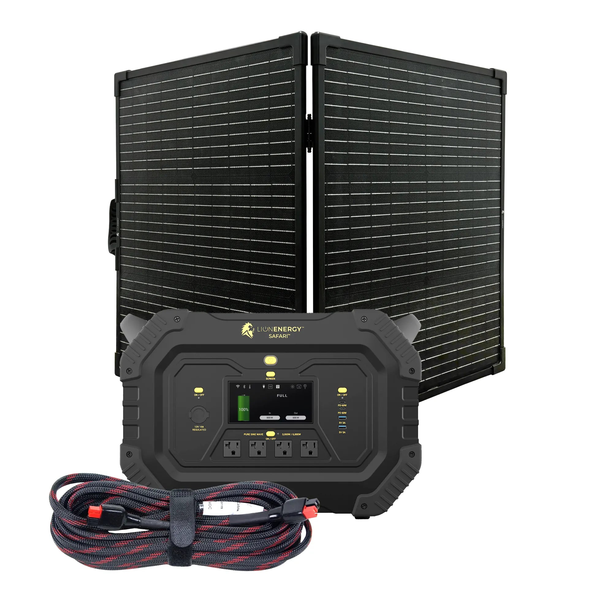 Portable Power Station 3000W 1612Wh LiFePO4 Battery - Solar Generator for Camping, RV, Emergency Backup & Outdoor Adventures