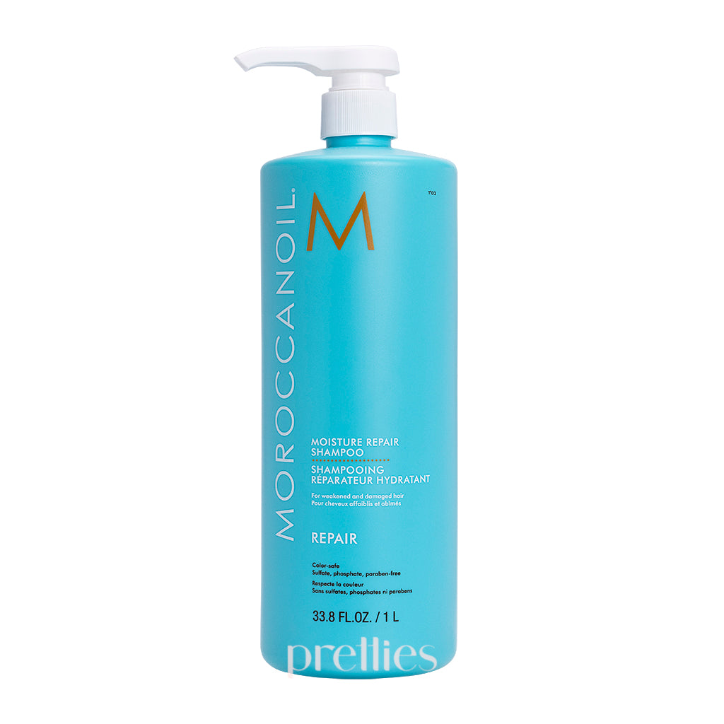 Moroccanoil Moisture Repair Shampoo 1000ml - Hydrating & Repairing Hair Shampoo for Dry, Damaged Hair - Salon Quality Hair Care - Perfect for Daily Use & Post-Color Treatment