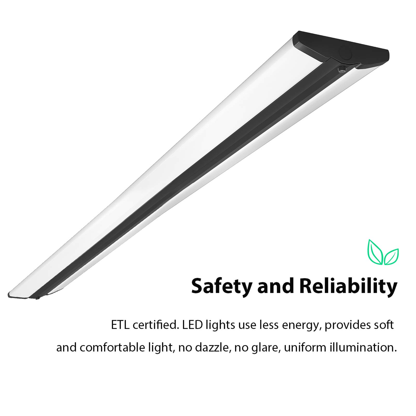 FaithSail 8FT LED Shop Light - 110W Ultra Slim Wraparound Strip Lights (12600 Lumens, 5000K Daylight White) - Energy Efficient LED Garage Lighting & Fluorescent Replacement - Perfect for Office, Workshop, Warehouse & Industrial Use - 2 Pack