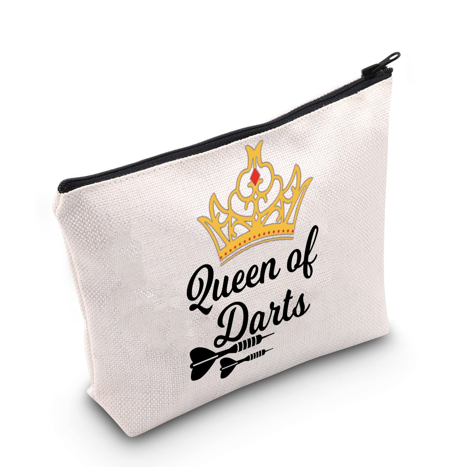 POFULL Dart Player Gift Set - Premium Darts Game Accessories for Dart Enthusiasts & Teams - Queen of Darts Cosmetic Bag - Perfect for Tournaments, Practice & Dart Lover Gifts