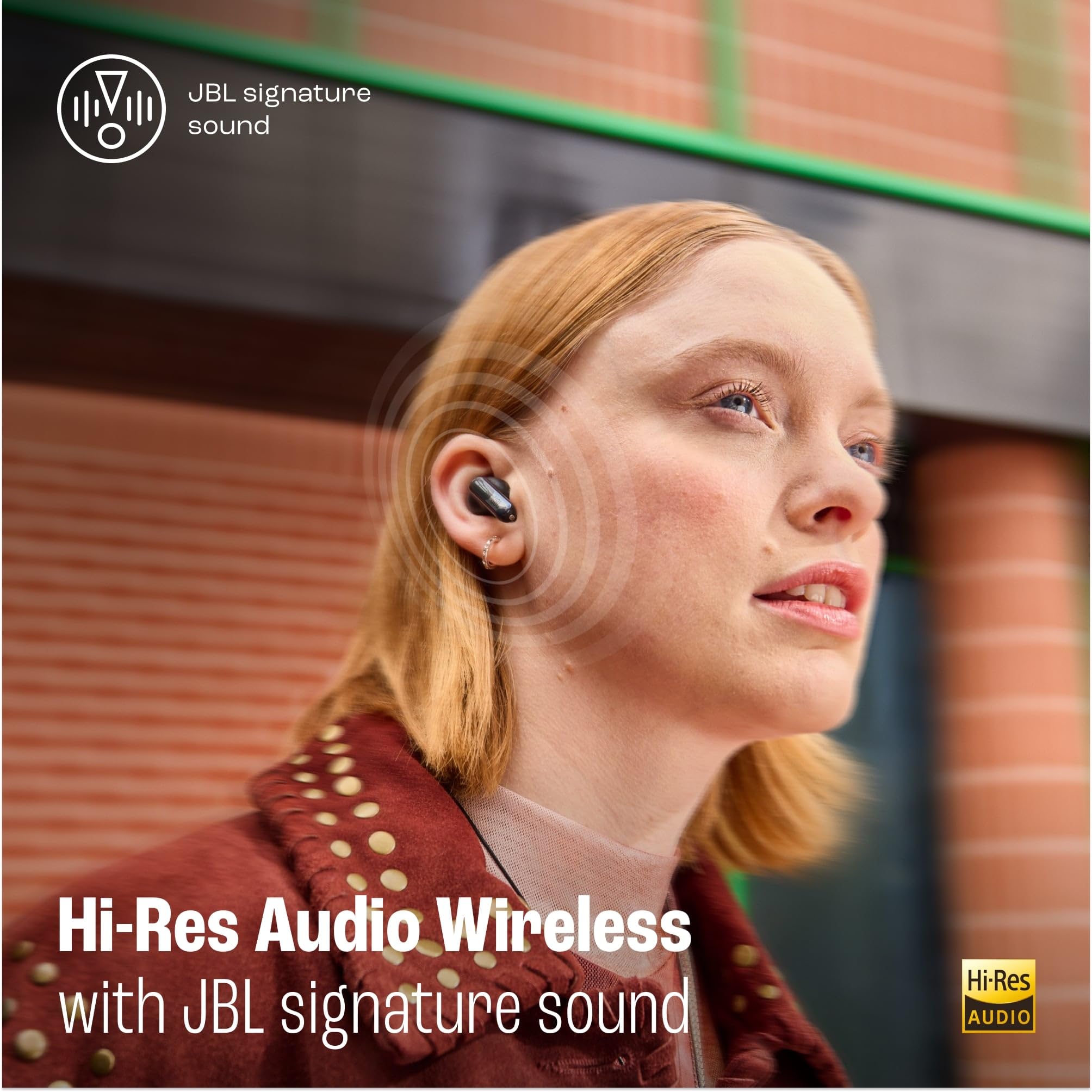 JBL Live Flex 3 Wireless Bluetooth Earbuds - 50H Battery, True Adaptive Noise Cancelling, Hi-Res Audio, IP54 Waterproof, Open-Back Stick Design (Black) | Perfect for Gym, Commuting & Travel