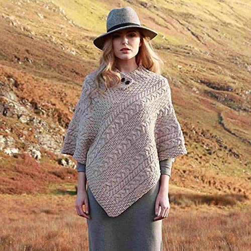 Aran Woollen Mills Women's Modern Wool Sweater - Cozy & Stylish Knitwear for Fall & Winter Fashion