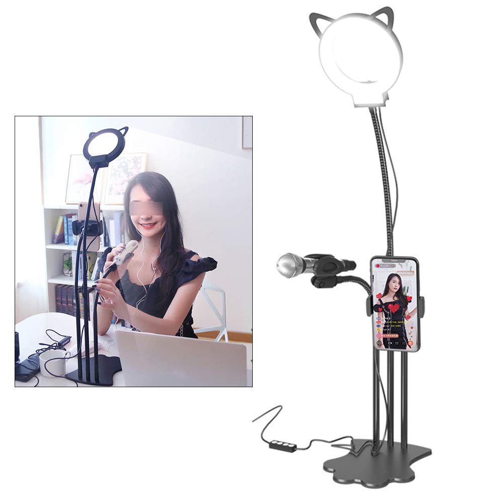 5in Folding LED Light for Live Streaming, Tattoo, Makeup & Nail Art - Adjustable Brightness, Portable Design - Perfect for Home Studio, Beauty Salon & Gift Giving