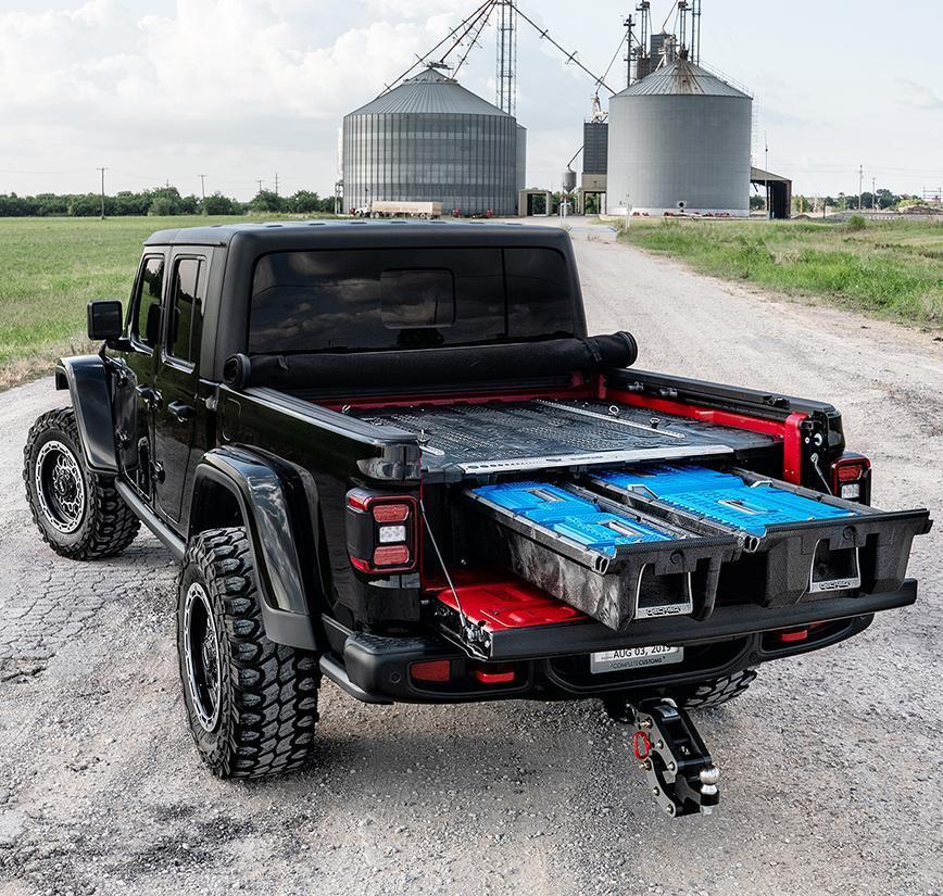 2023 Jeep Gladiator Truck Bed Storage System - Heavy Duty Organizer for Camping Gear & Tools | Perfect for Off-Road Adventures & Work Site Organization