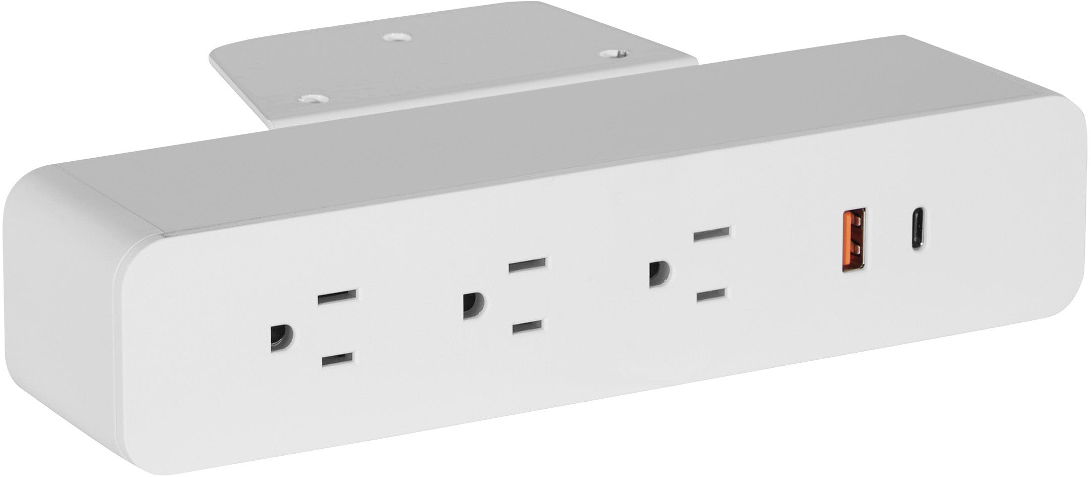 Office Star Undersurface Mount Power Charger with USB Ports - PM8311 for Home, Office, and Conference Room Charging Stations