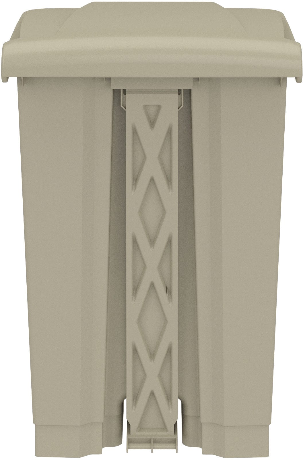 Safco 12 Gallon Plastic Step-On Trash Can with Lid - Durable Step-On Receptacle for Office, Kitchen, or Bathroom Waste Disposal [Model 9925]