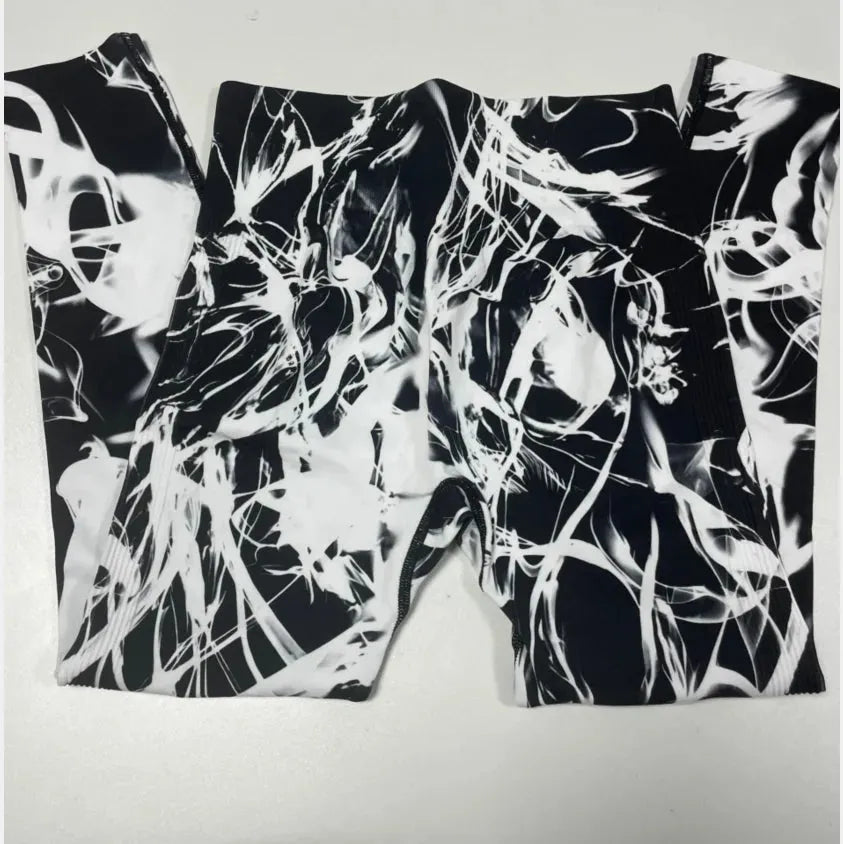 Tie Dye Seamless Yoga Pants for Women - High Waist Workout Leggings, Gym & Fitness Tights, Push Up Sports Clothing | Perfect for Yoga, Running & Casual Wear