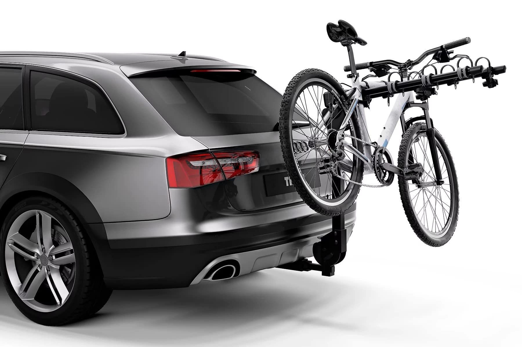 Thule Camber 4 Hitch Bike Rack - 4-Bike Platform Carrier for Cars, SUVs & Trucks | Heavy Duty Black Bike Rack for Mountain, Road & Electric Bikes | Perfect for Road Trips, Camping & Outdoor Adventures