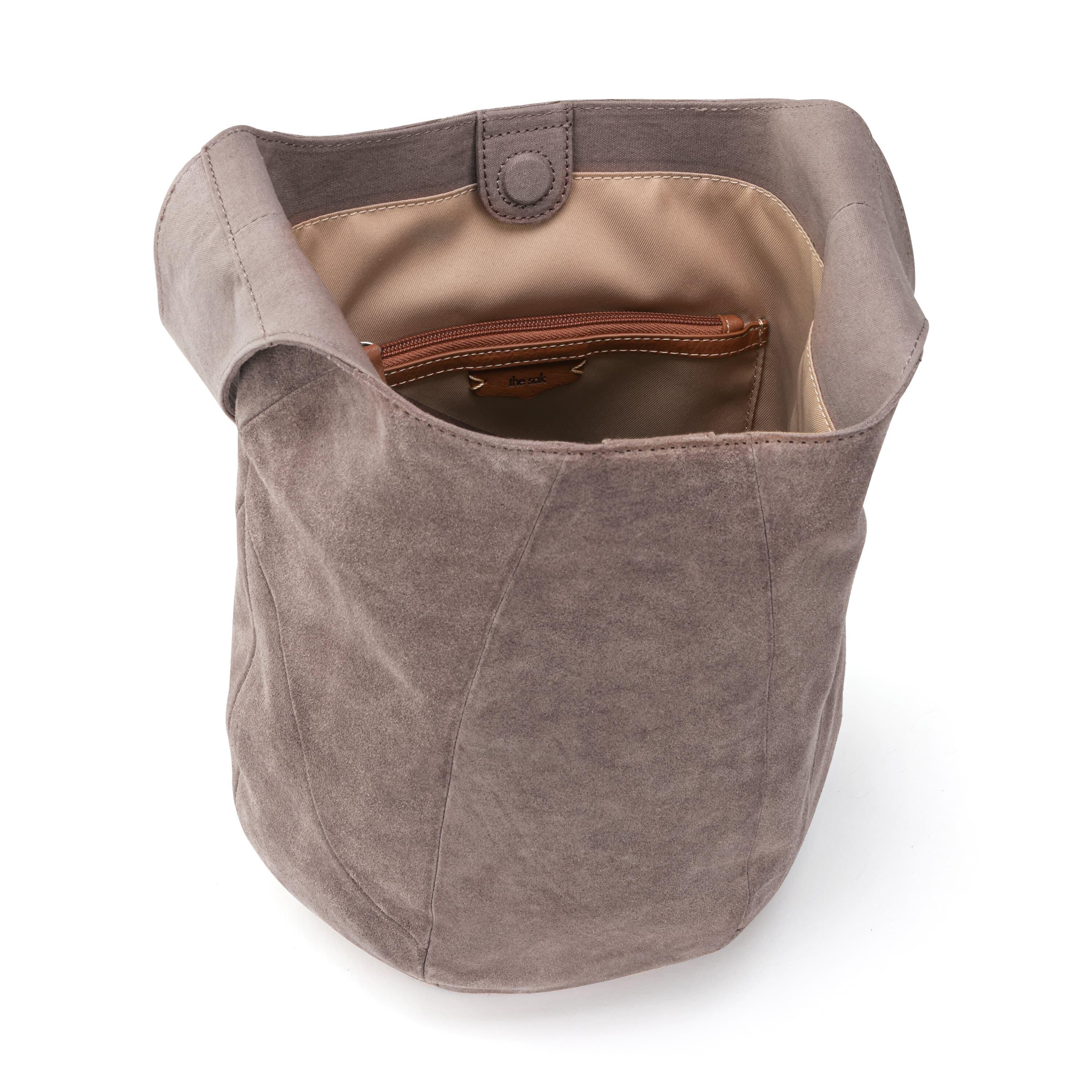 120 Hobo Leather Mushroom Suede Handbag - Stylish Crossbody Purse for Women, Perfect for Work, Travel & Everyday Use