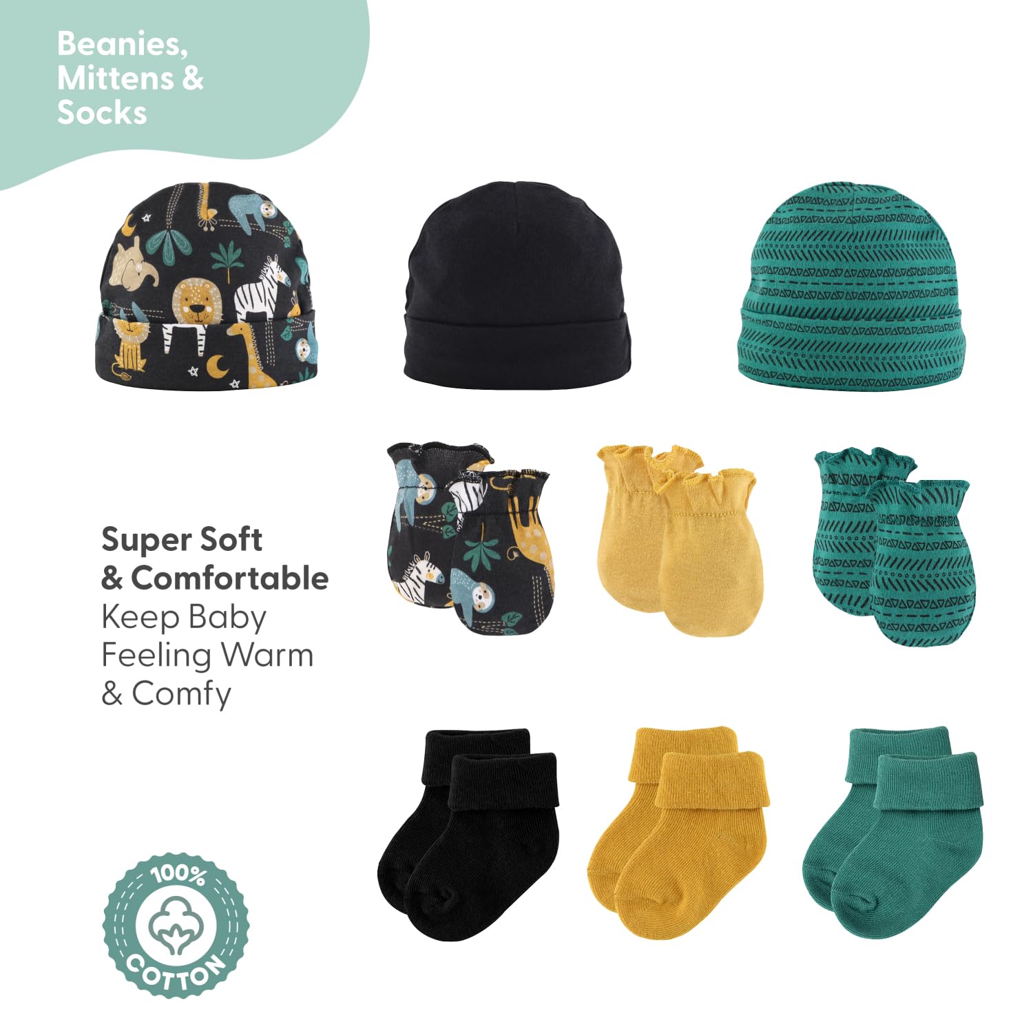 The Peanutshell 16-Piece Baby Boy Layette Set - Newborn Essentials & Clothing Gift for 0-3, 3-6, 6-9 Months - Perfect for Baby Showers, Hospital Visits & First-Time Parents