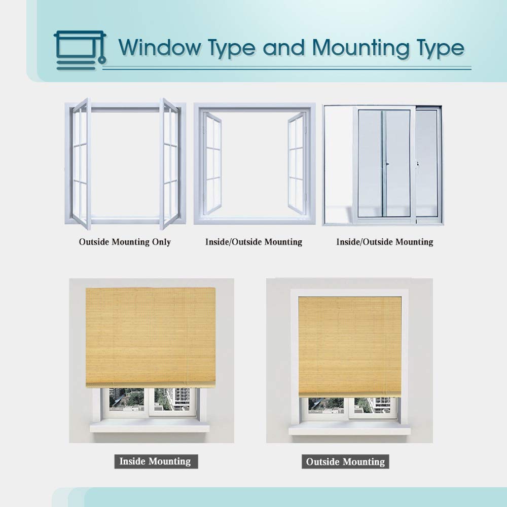 TJ Global Cordless Blackout Roller Shades - Room Darkening Window Blinds for Privacy & Light Control - Home & Office Window Treatment - Beige (44
