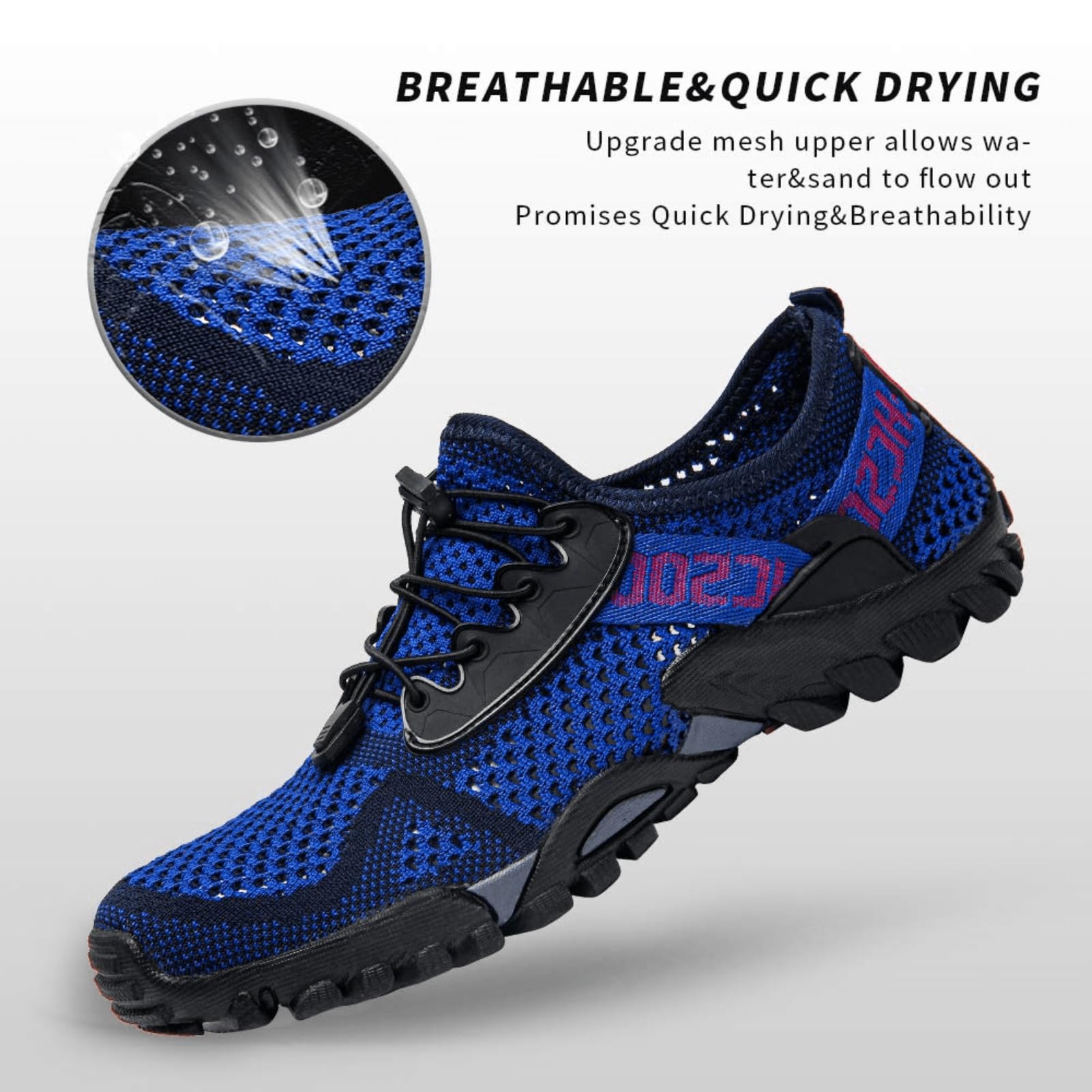 SOBASO Quick-Drying Water Shoes for Women & Men - Lightweight Hiking, Swimming, Beach, Fishing, Diving & Water Sports | Perfect for Travel, Sailing & Outdoor Adventures