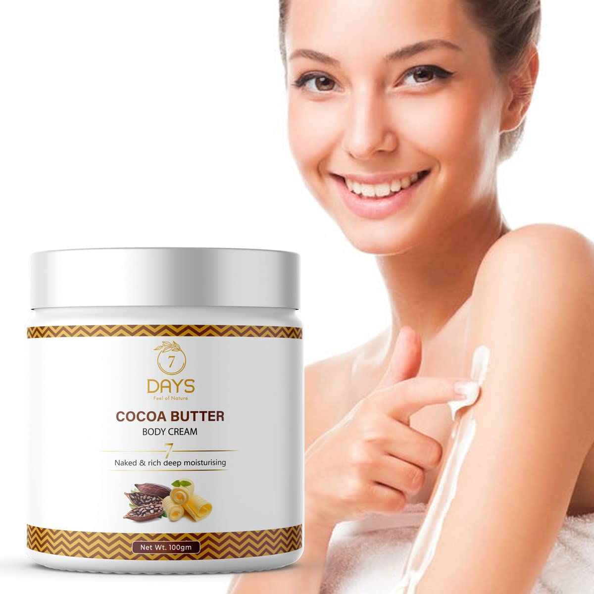 Men's & Women's Cocoa Butter Body Cream for Dry Skin – 24 Hour Deep Hydration | Shea Butter Moisturizer with Extra Nourishing Formula – Hydrating Hand & Body Lotion (100ml) – Perfect for Daily Skincare Routine & Winter Dry Skin Care