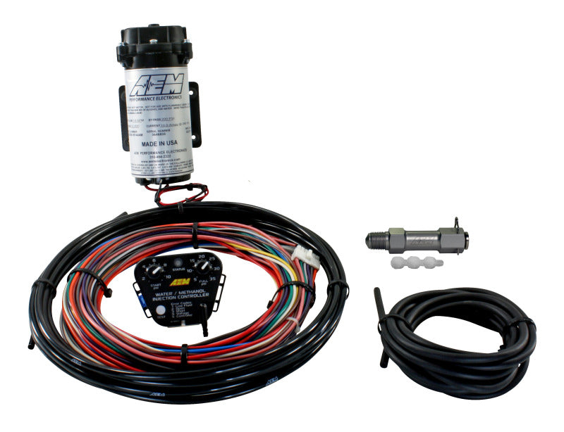 AEM V3 Water Methanol Injection Kit - No Tank (Internal Map) for High-Performance Turbocharged & Supercharged Engines - Boost Power & Reduce Engine Heat
